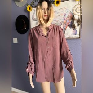 ZENOBIA GRAPE COLOE BLOUSE SIZE 1-XL